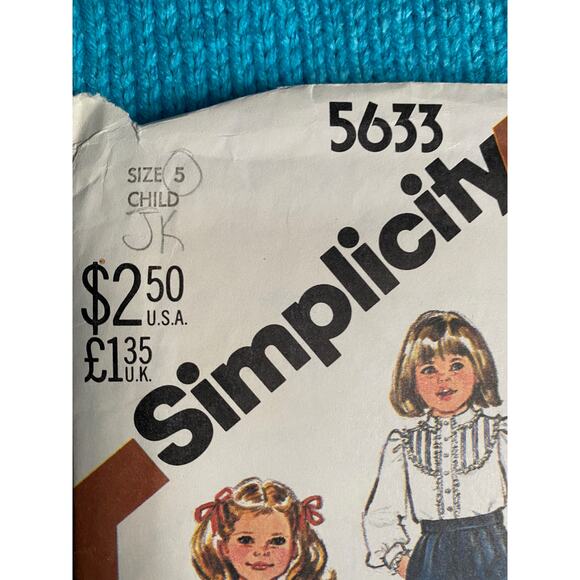 Simplicity sewing pattern  5633 girls pants knickers culottes - Picture 2 of 5